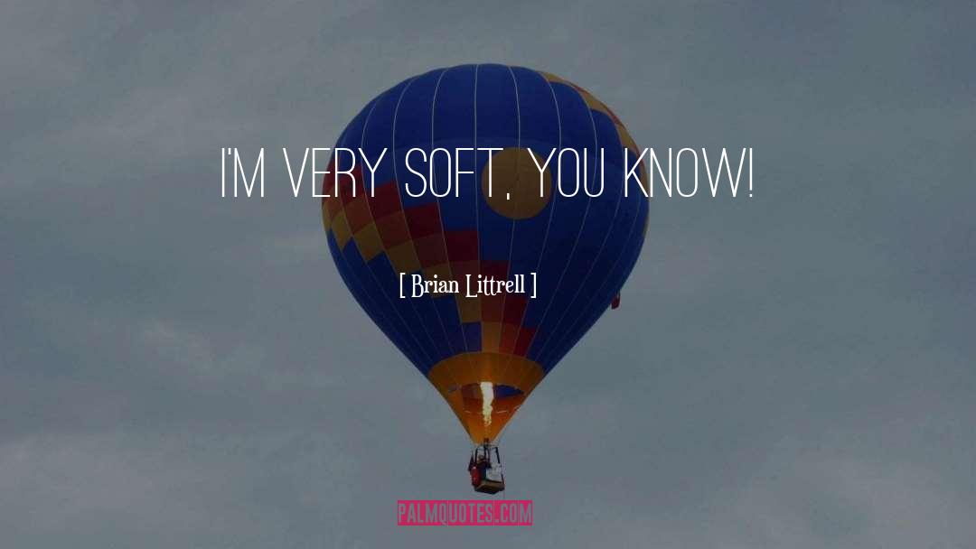 Brian Littrell Quotes: I'm very soft, you know!