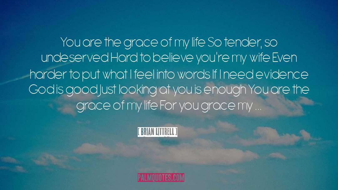 Brian Littrell Quotes: You are the grace of
