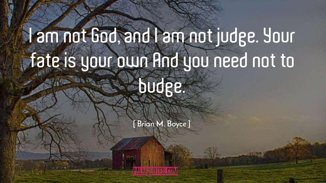 Brian M. Boyce Quotes: I am not God, and
