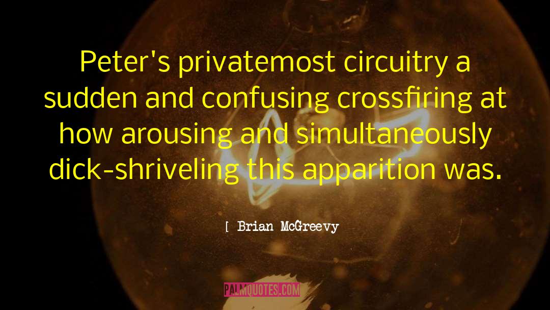 Brian McGreevy Quotes: Peter's privatemost circuitry a sudden