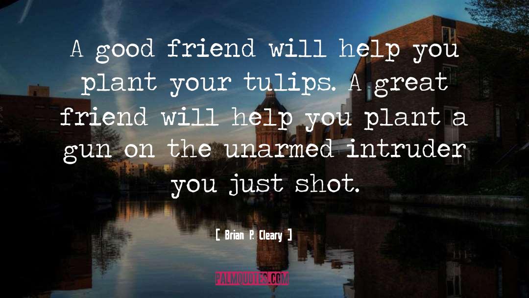 Brian P. Cleary Quotes: A good friend will help