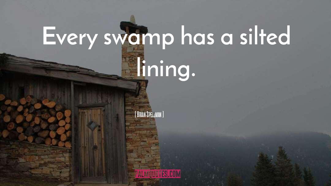 Brian Spellman Quotes: Every swamp has a silted