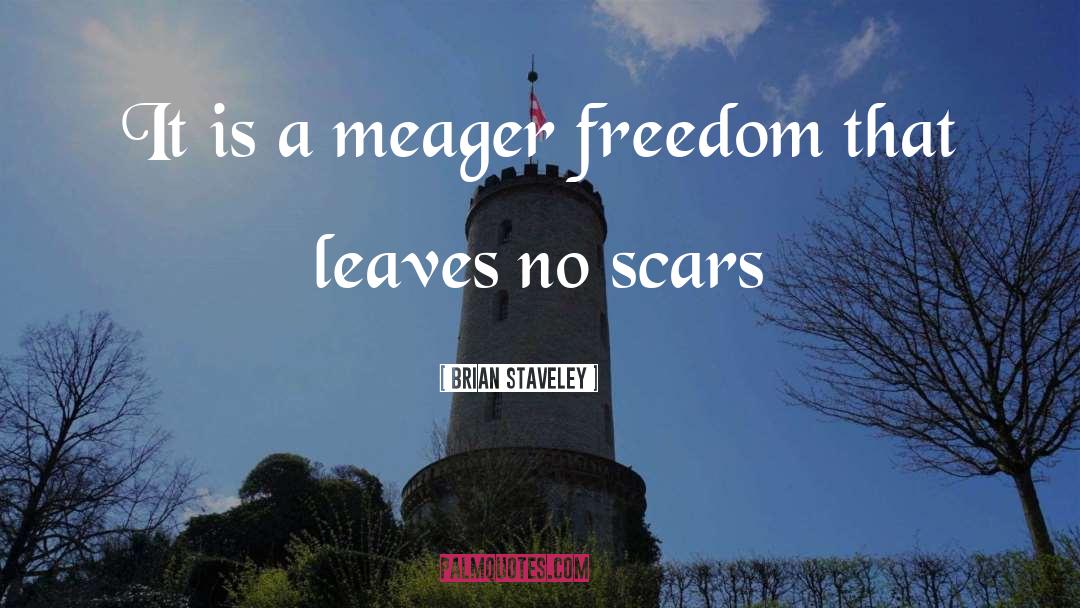 Brian Staveley Quotes: It is a meager freedom