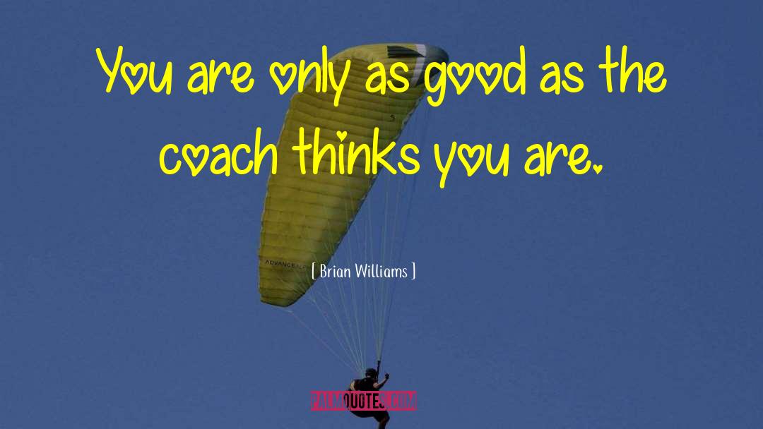 Brian Williams Quotes: You are only as good