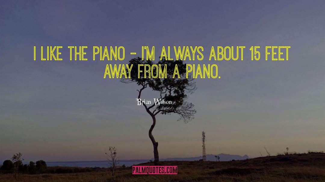 Brian Wilson Quotes: I like the piano -