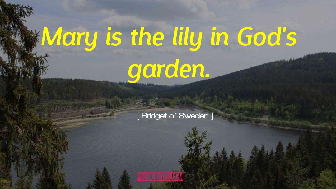 Bridget Of Sweden Quotes: Mary is the lily in
