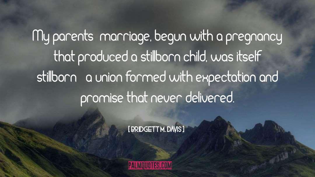 Bridgett M. Davis Quotes: My parents' marriage, begun with