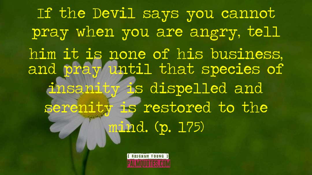 Brigham Young Quotes: If the Devil says you