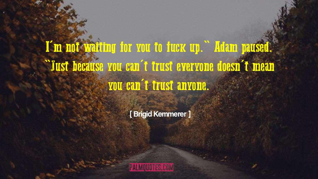 Brigid Kemmerer Quotes: I'm not waiting for you