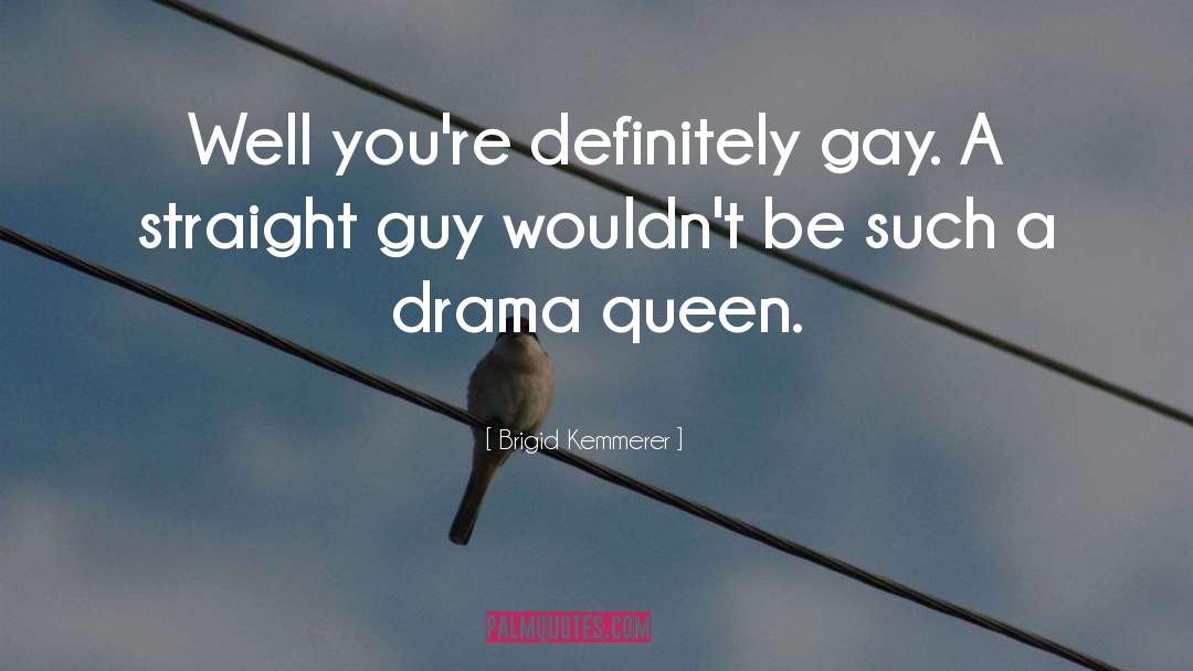 Brigid Kemmerer Quotes: Well you're definitely gay. A