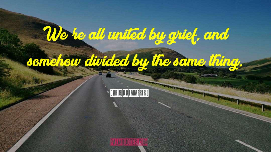 Brigid Kemmerer Quotes: We're all united by grief,