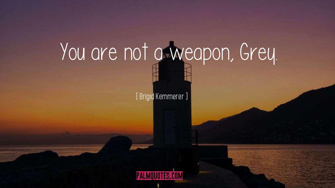 Brigid Kemmerer Quotes: You are not a weapon,