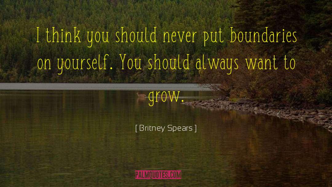 Britney Spears Quotes: I think you should never