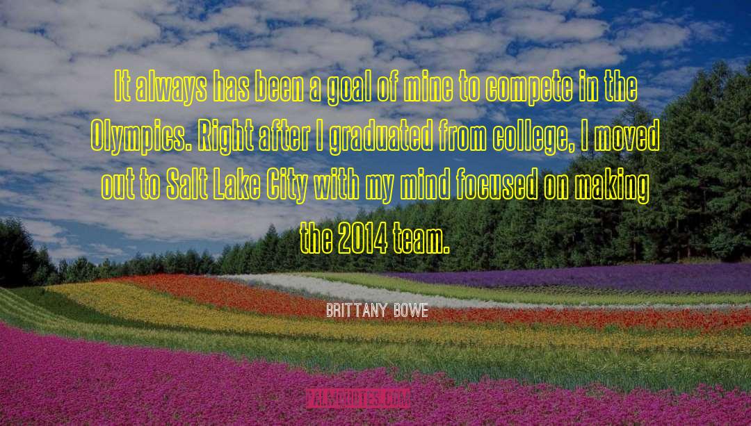 Brittany Bowe Quotes: It always has been a