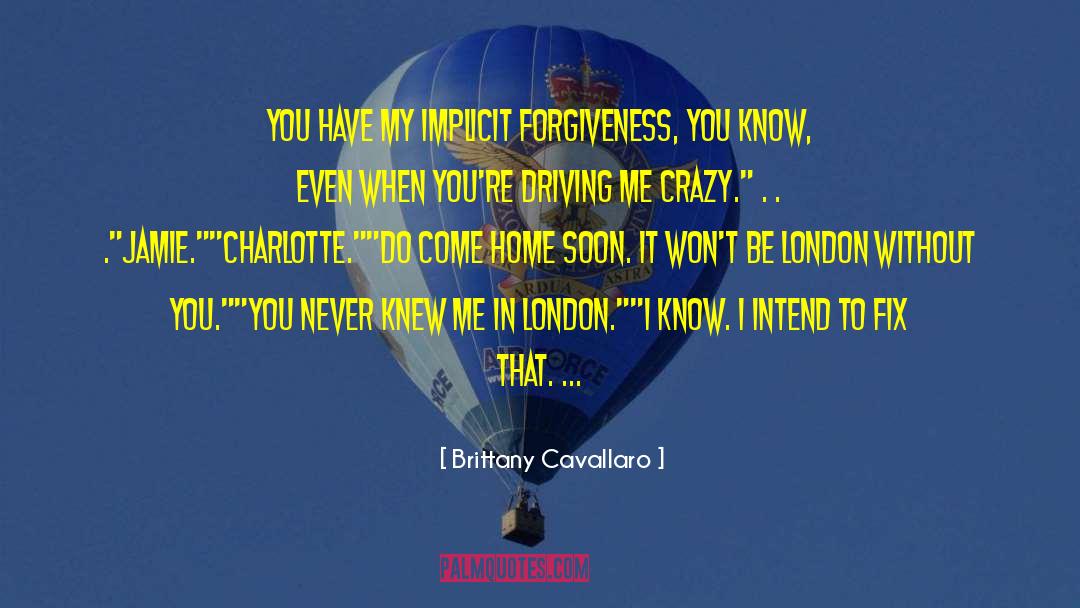 Brittany Cavallaro Quotes: You have my implicit forgiveness,