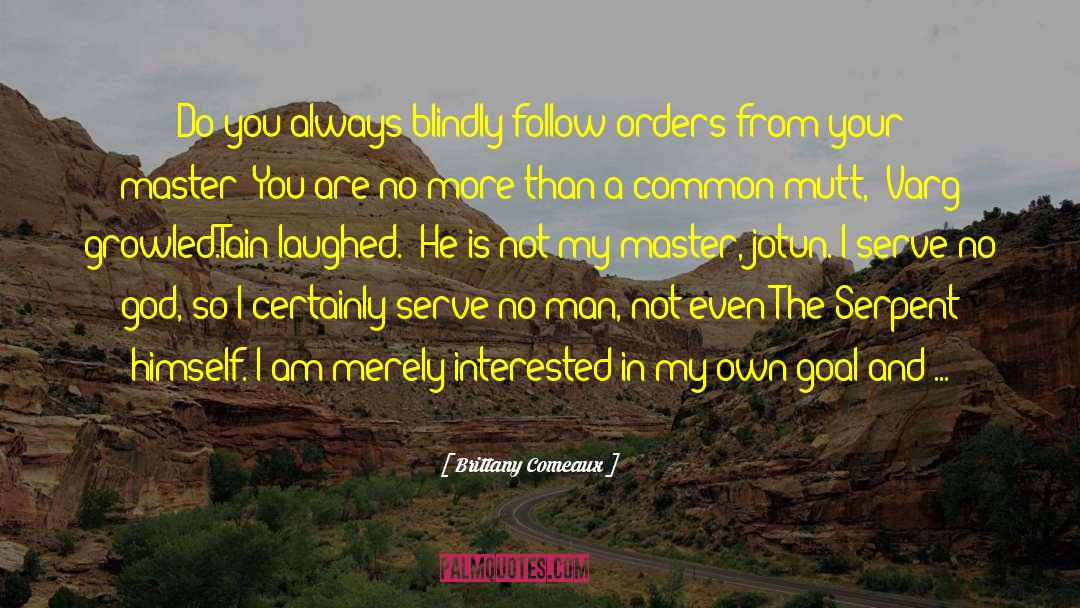 Brittany Comeaux Quotes: Do you always blindly follow