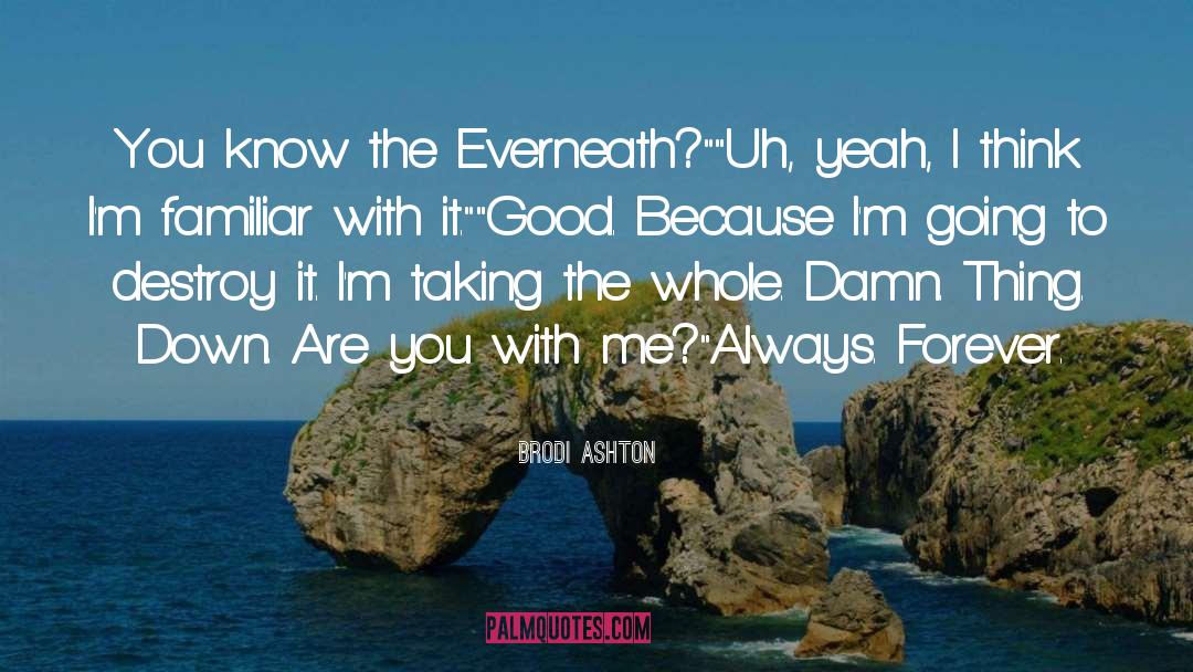 Brodi Ashton Quotes: You know the Everneath?