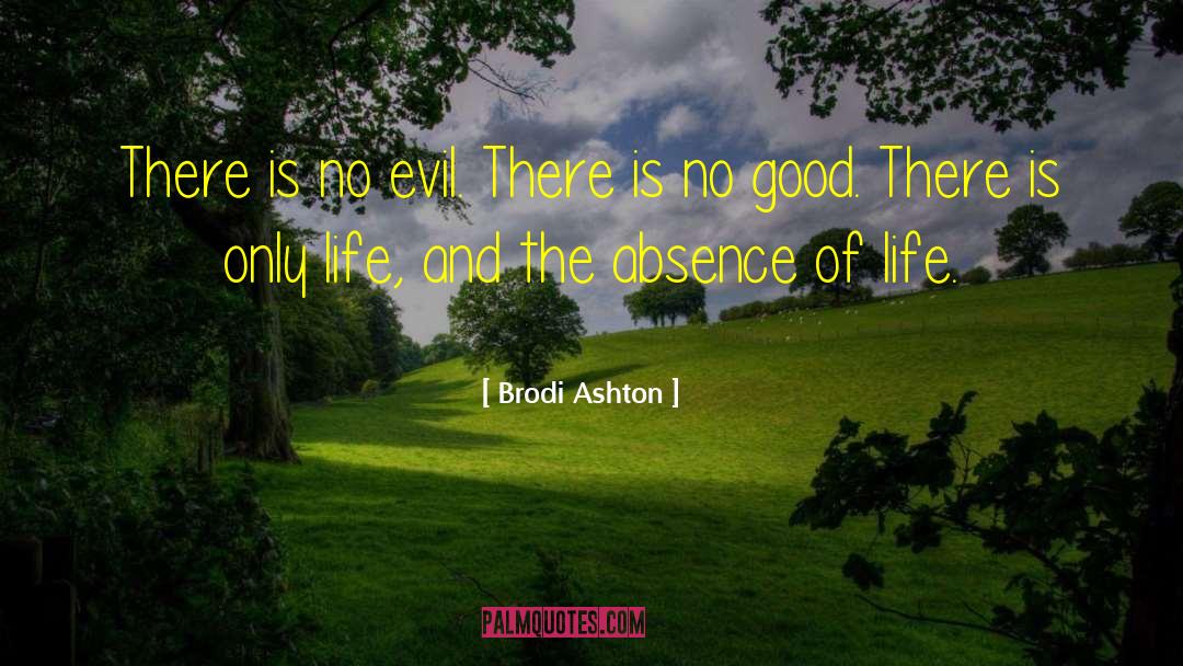Brodi Ashton Quotes: There is no evil. There