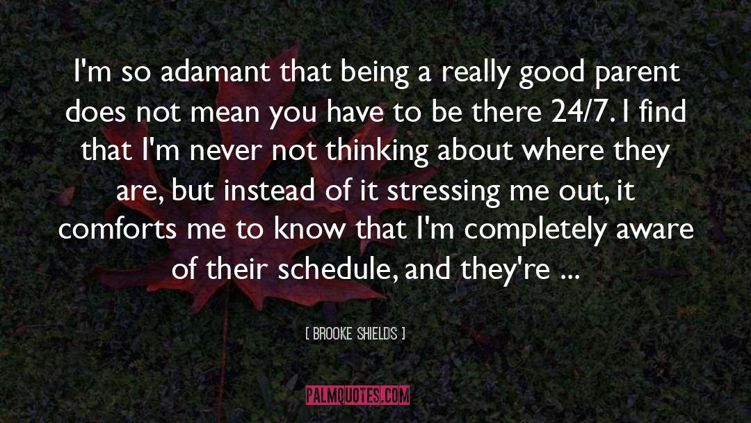 Brooke Shields Quotes: I'm so adamant that being