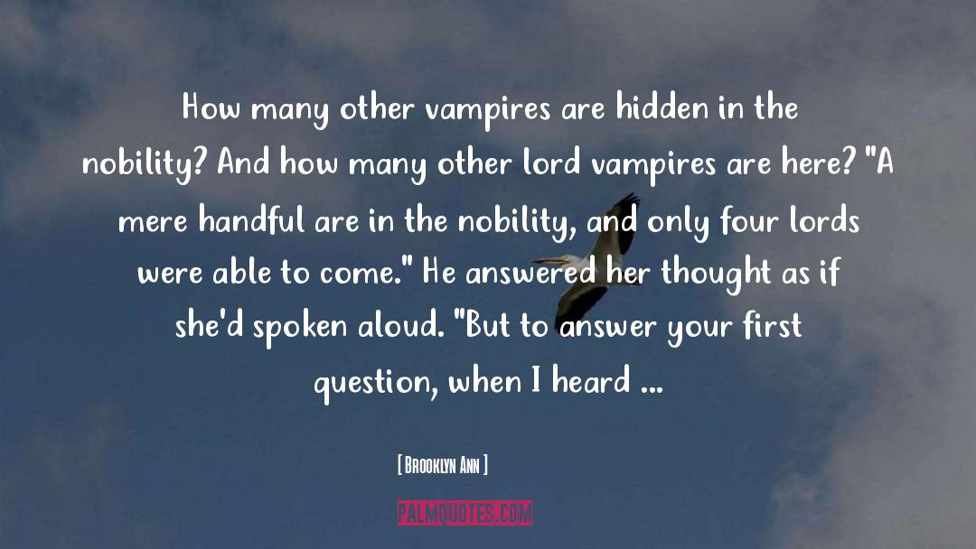 Brooklyn Ann Quotes: How many other vampires are