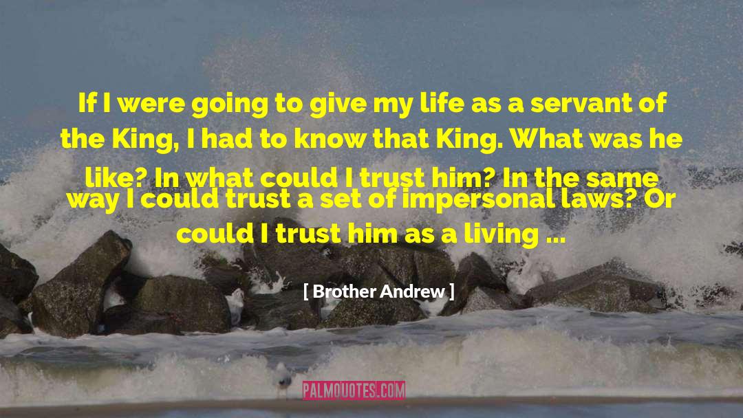 Brother Andrew Quotes: If I were going to