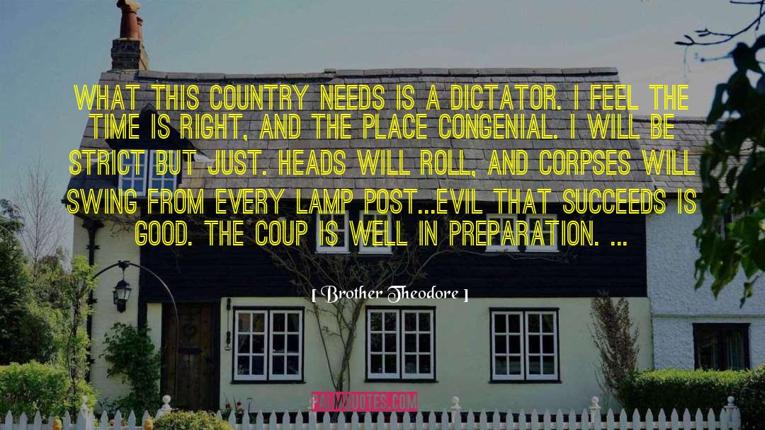 Brother Theodore Quotes: what this country needs is