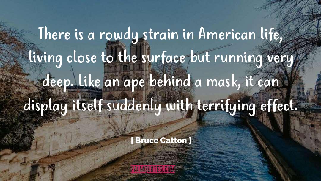 Bruce Catton Quotes: There is a rowdy strain