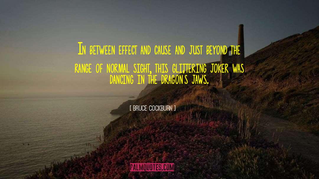 Bruce Cockburn Quotes: In between effect and cause