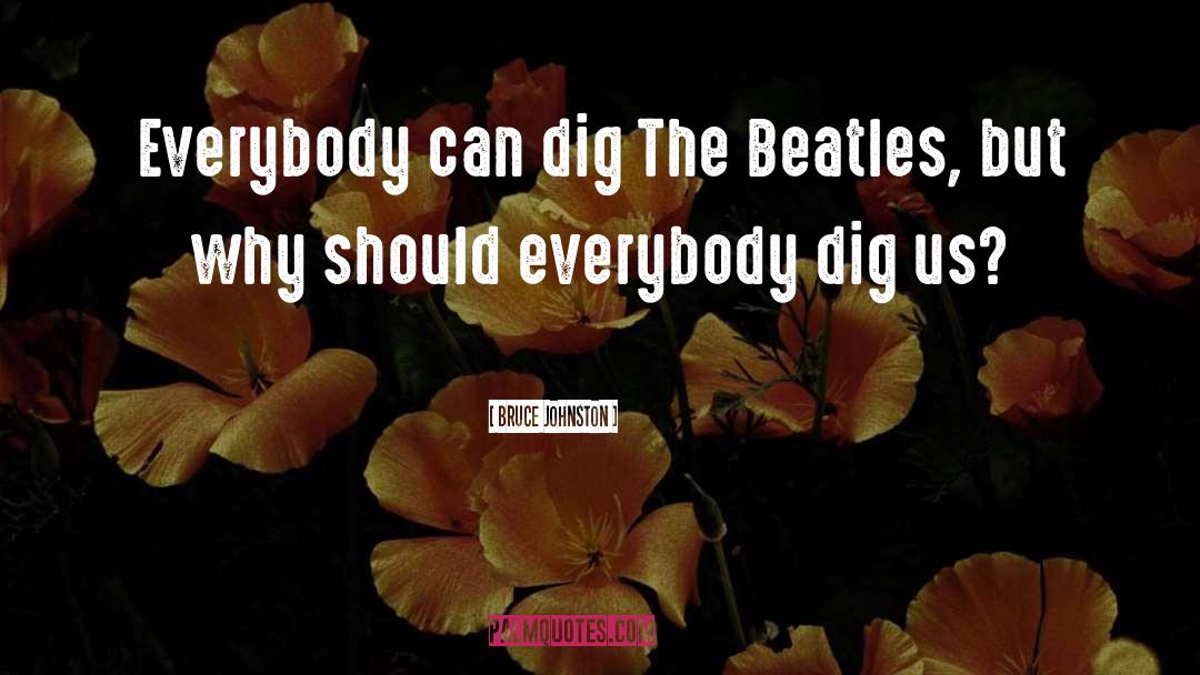 Bruce Johnston Quotes: Everybody can dig The Beatles,