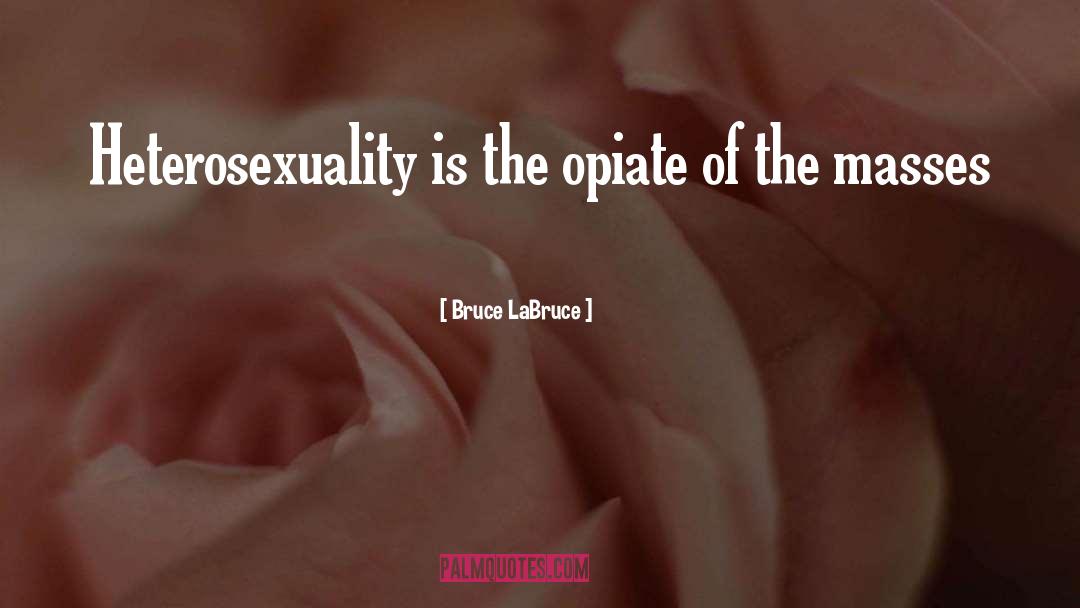 Bruce LaBruce Quotes: Heterosexuality is the opiate of