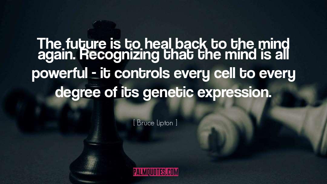 Bruce Lipton Quotes: The future is to heal