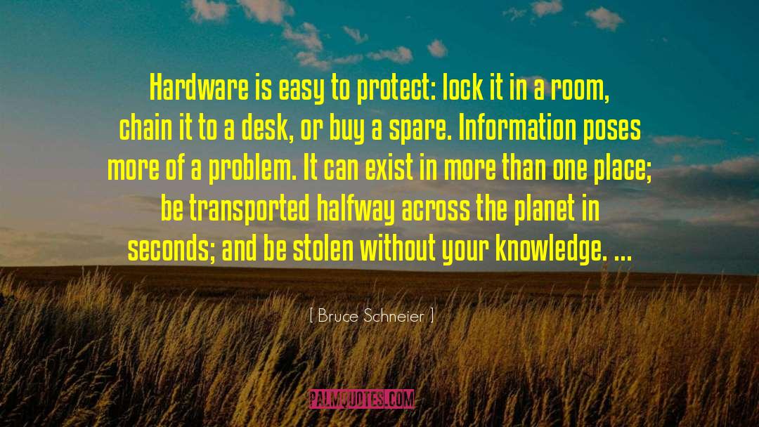 Bruce Schneier Quotes: Hardware is easy to protect: