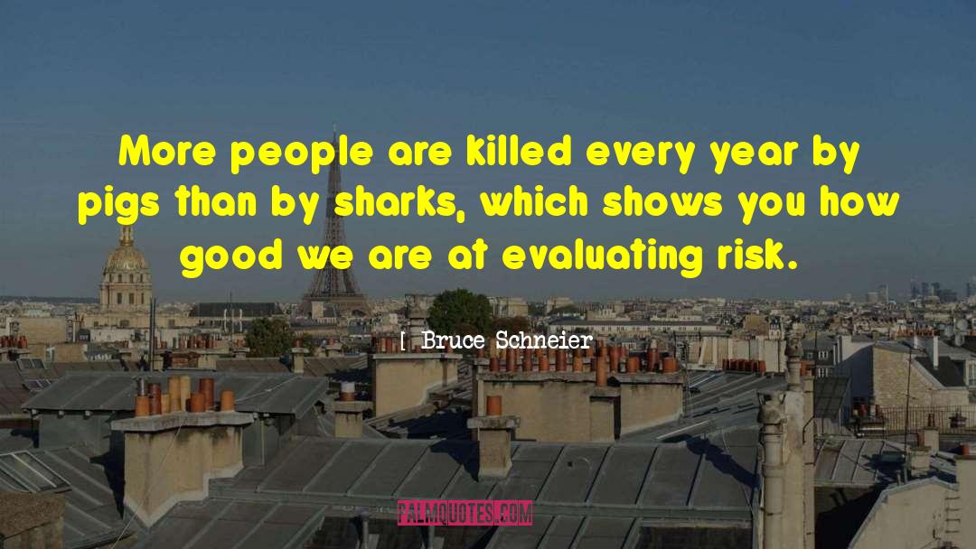 Bruce Schneier Quotes: More people are killed every