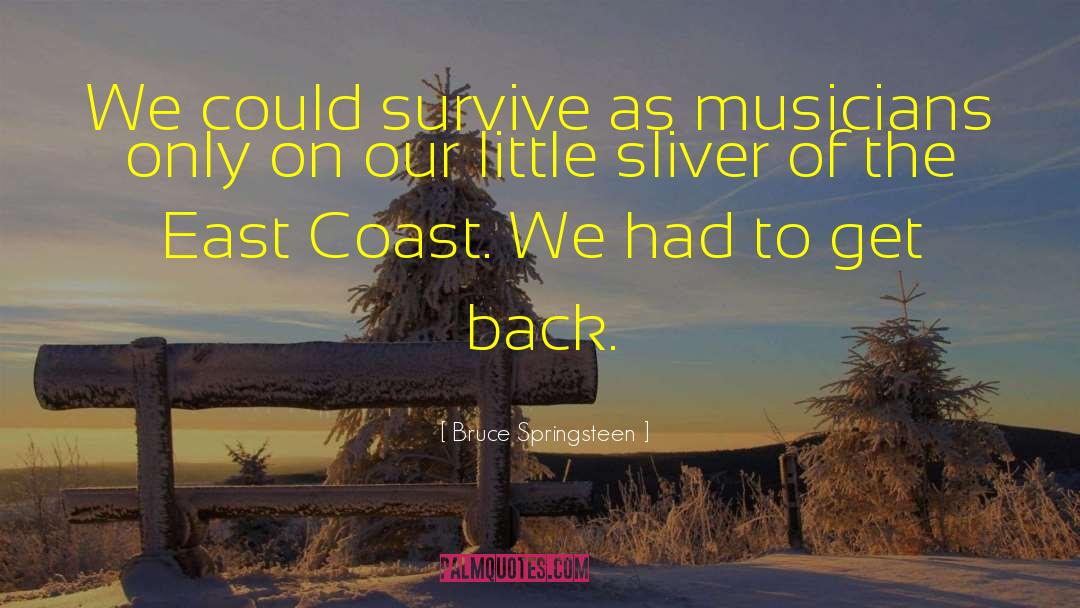 Bruce Springsteen Quotes: We could survive as musicians