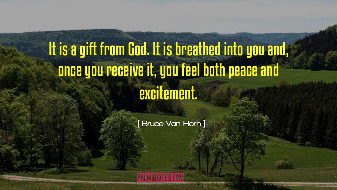 Bruce Van Horn Quotes: It is a gift from
