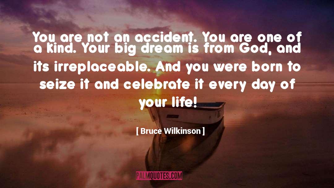 Bruce Wilkinson Quotes: You are not an accident.
