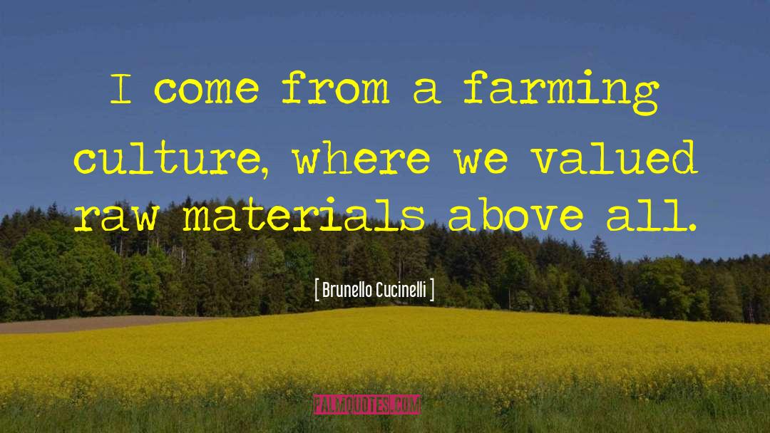 Brunello Cucinelli Quotes: I come from a farming