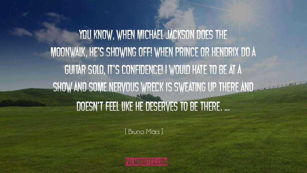 Bruno Mars Quotes: You know, when Michael Jackson