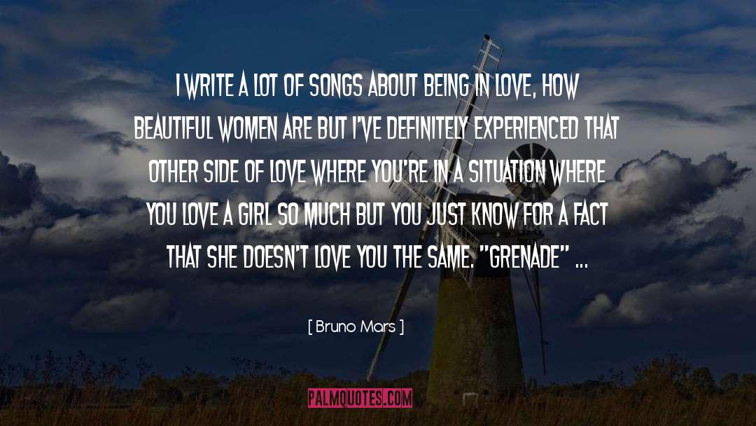 Bruno Mars Quotes: I write a lot of