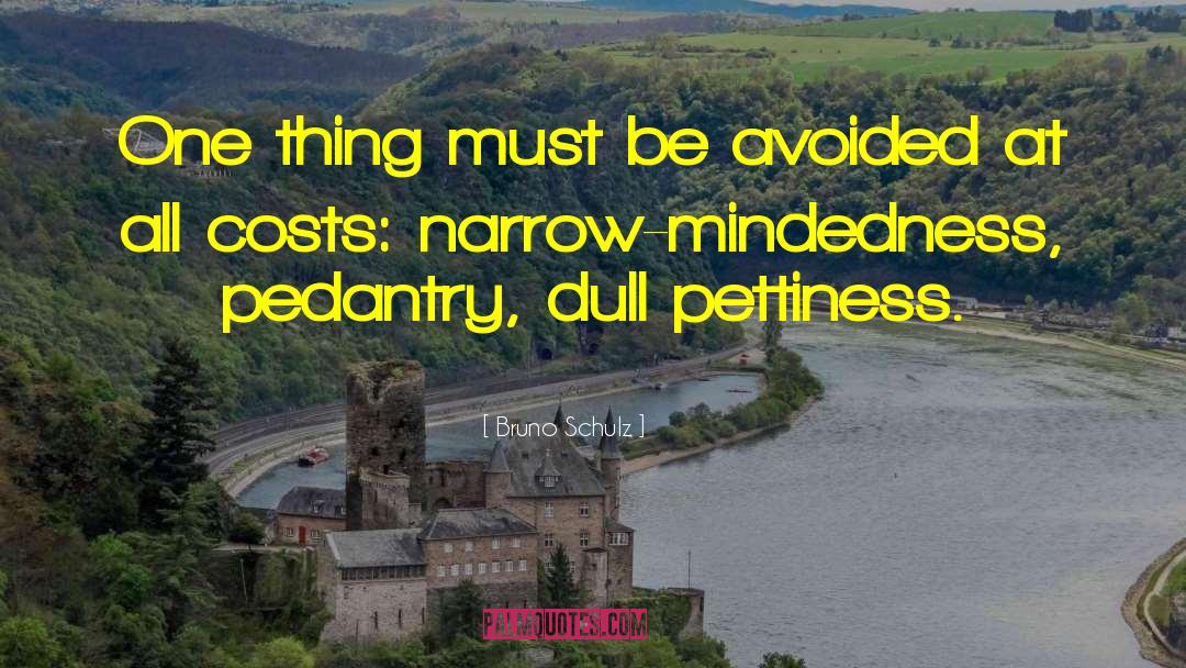 Bruno Schulz Quotes: One thing must be avoided