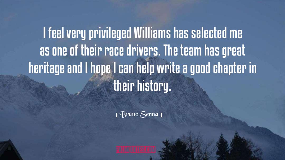 Bruno Senna Quotes: I feel very privileged Williams