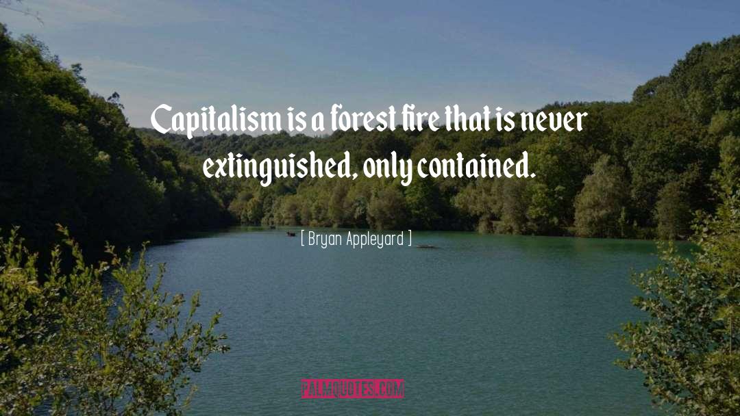 Bryan Appleyard Quotes: Capitalism is a forest fire