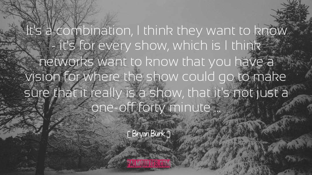 Bryan Burk Quotes: It's a combination, I think