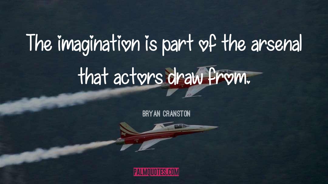 Bryan Cranston Quotes: The imagination is part of