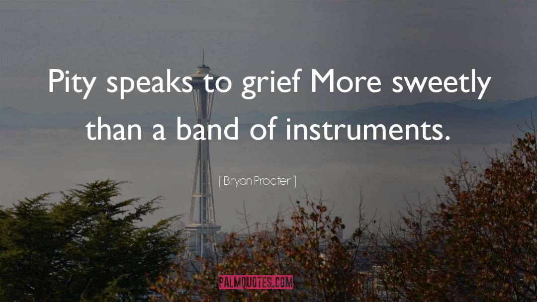 Bryan Procter Quotes: Pity speaks to grief More