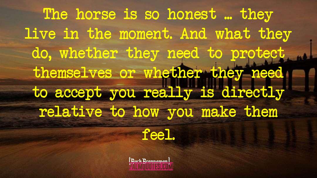 Buck Brannaman Quotes: The horse is so honest