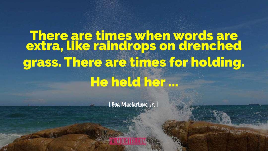 Bud Macfarlane Jr. Quotes: There are times when words