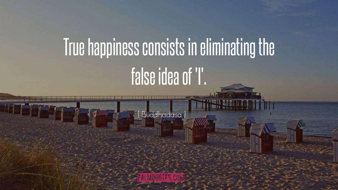 Buddhadasa Quotes: True happiness consists in eliminating
