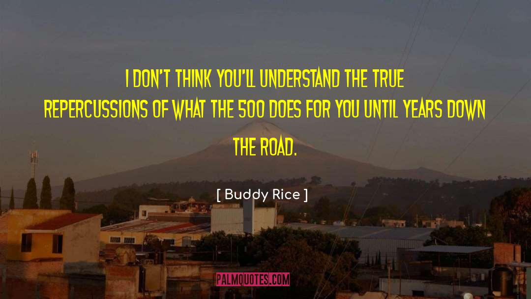 Buddy Rice Quotes: I don't think you'll understand