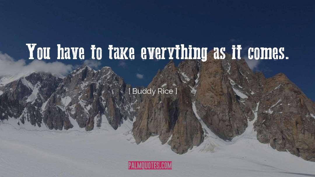 Buddy Rice Quotes: You have to take everything